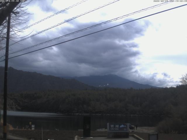 西湖からの富士山