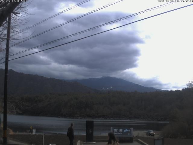 西湖からの富士山
