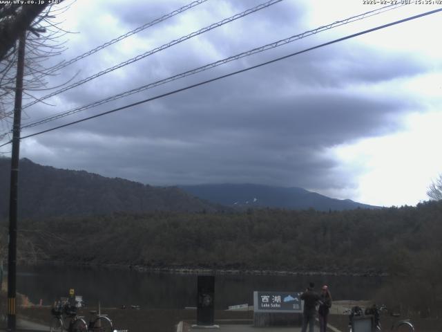 西湖からの富士山