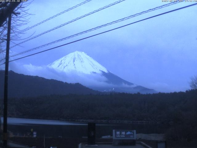 西湖からの富士山