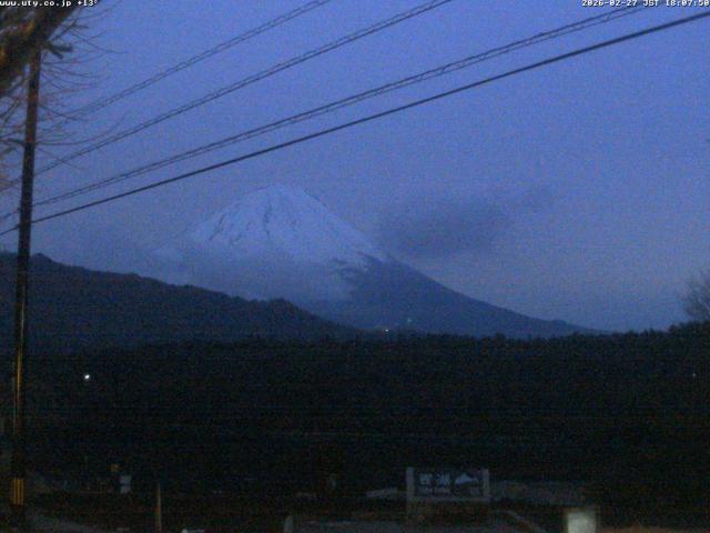 西湖からの富士山