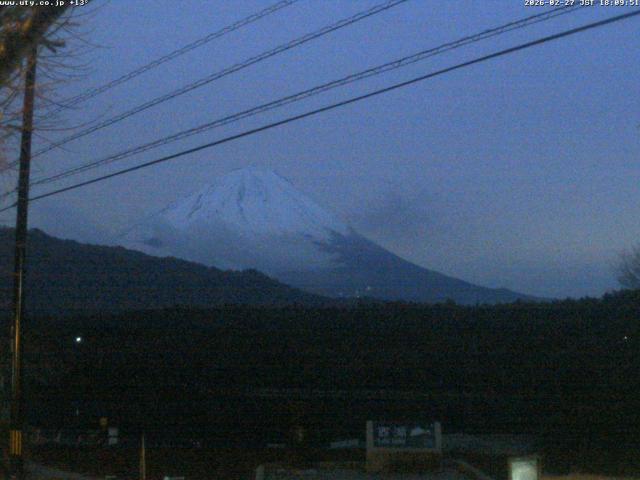 西湖からの富士山