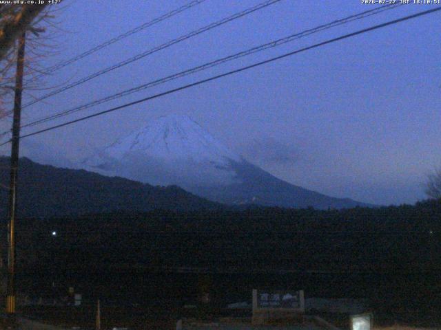 西湖からの富士山