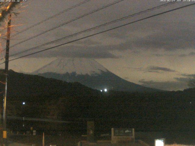 西湖からの富士山