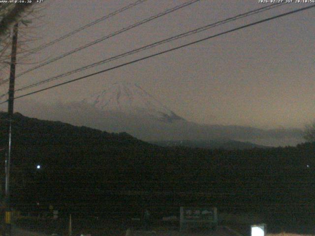 西湖からの富士山