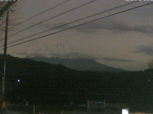 西湖からの富士山