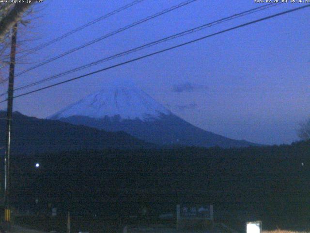 西湖からの富士山