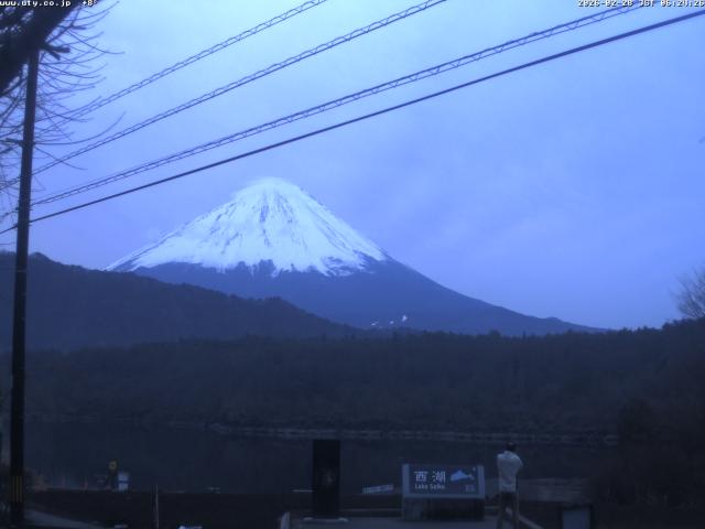 西湖からの富士山