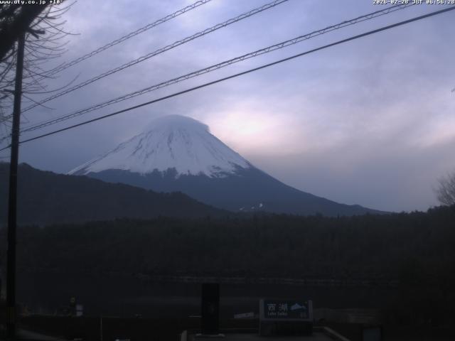 西湖からの富士山