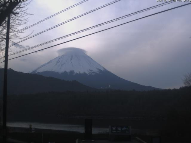 西湖からの富士山