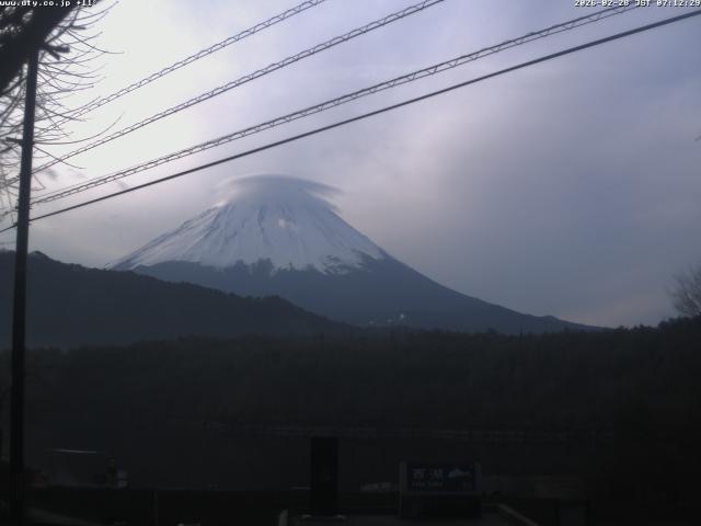 西湖からの富士山