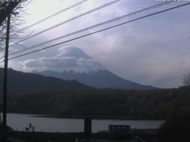 西湖からの富士山