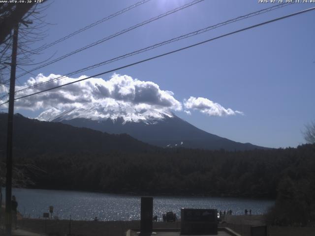 西湖からの富士山