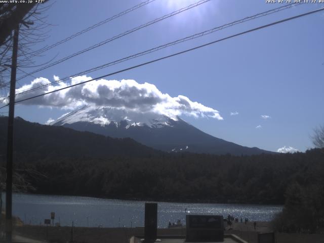 西湖からの富士山