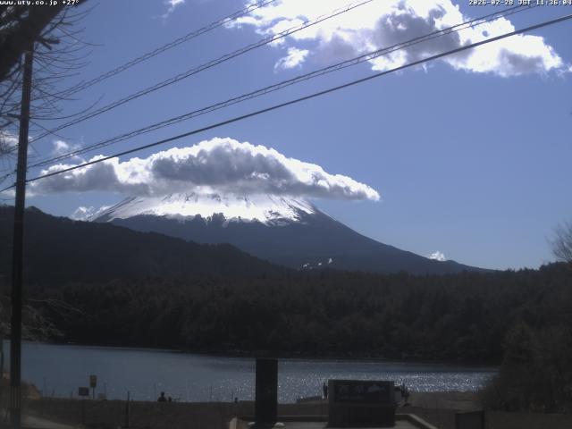 西湖からの富士山