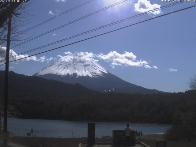 西湖からの富士山