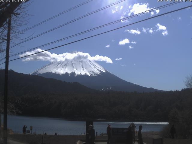 西湖からの富士山