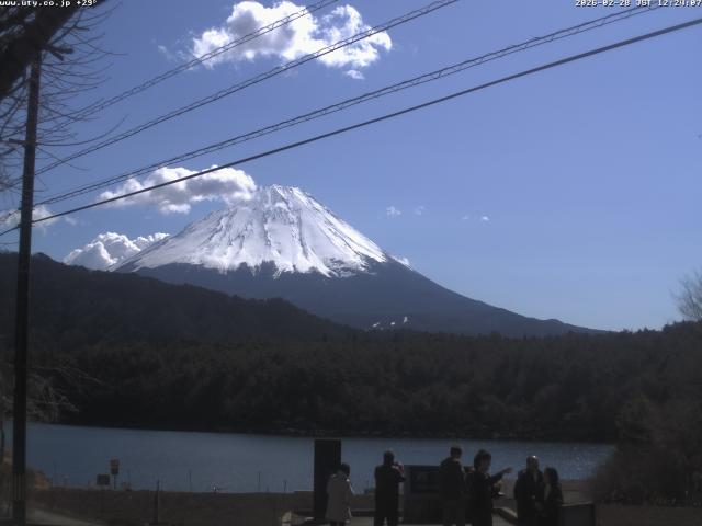 西湖からの富士山