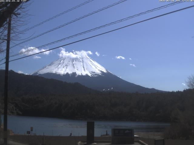 西湖からの富士山