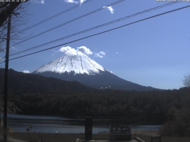 西湖からの富士山