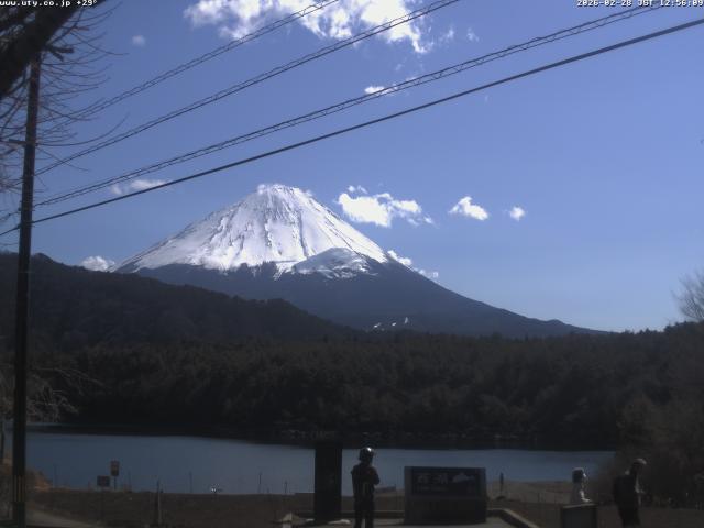 西湖からの富士山