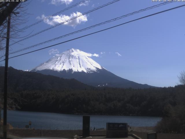 西湖からの富士山