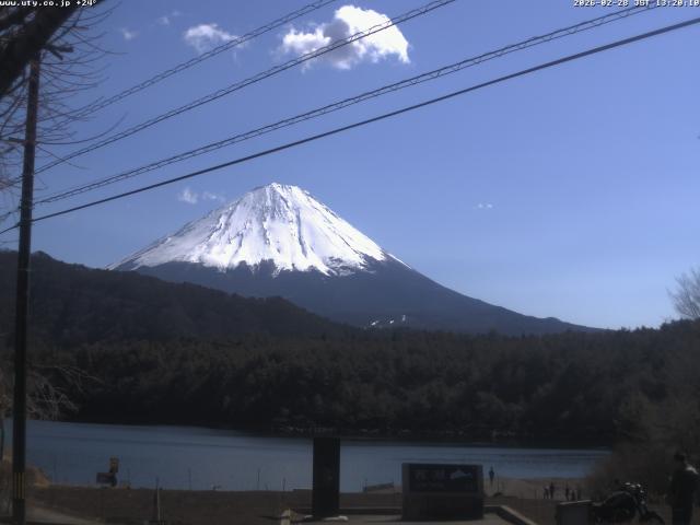西湖からの富士山