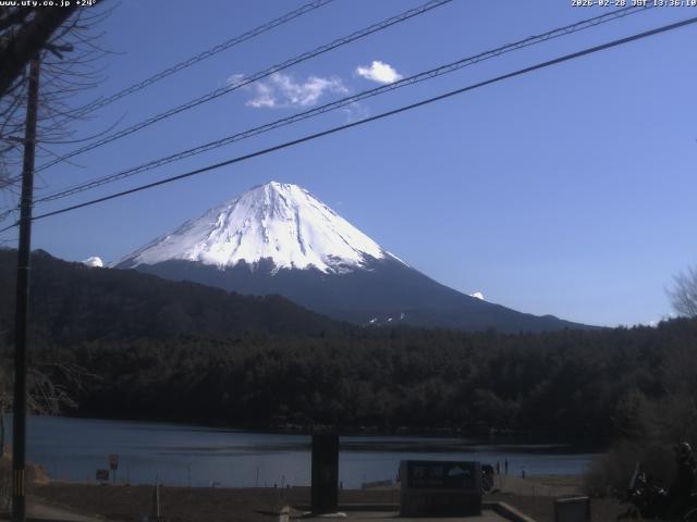 西湖からの富士山