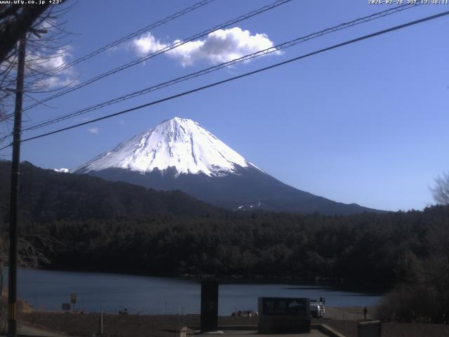 西湖からの富士山