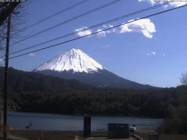 西湖からの富士山
