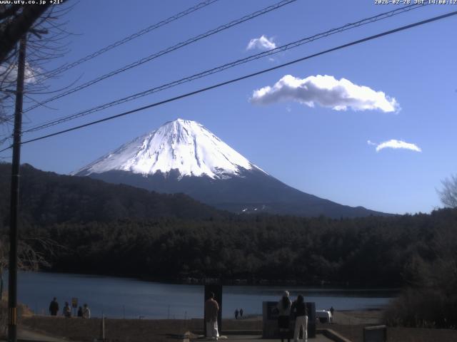 西湖からの富士山