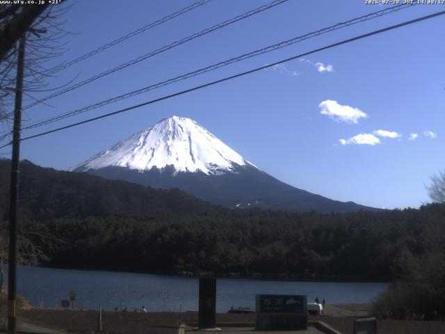 西湖からの富士山