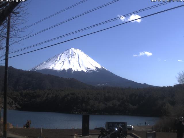 西湖からの富士山