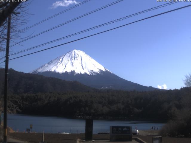 西湖からの富士山
