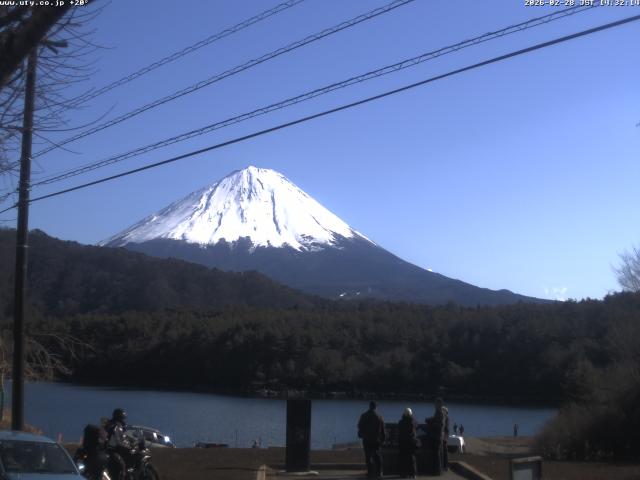 西湖からの富士山