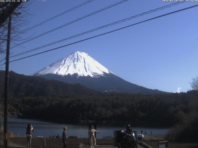 西湖からの富士山