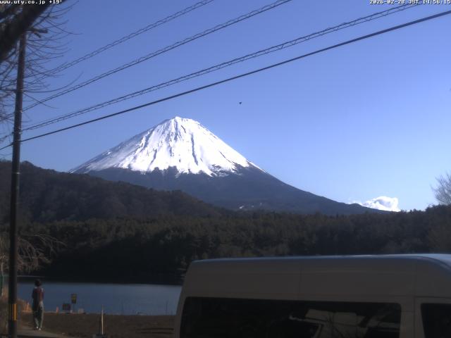 西湖からの富士山
