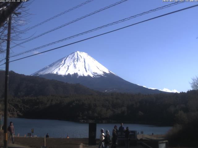 西湖からの富士山