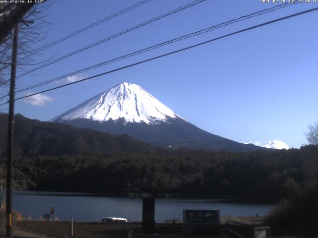 西湖からの富士山