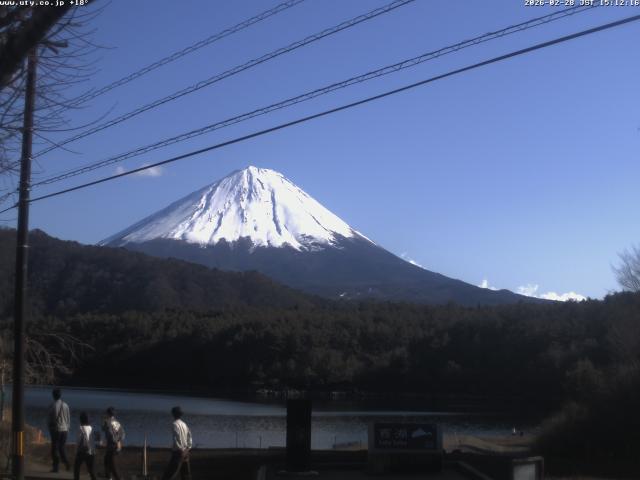 西湖からの富士山