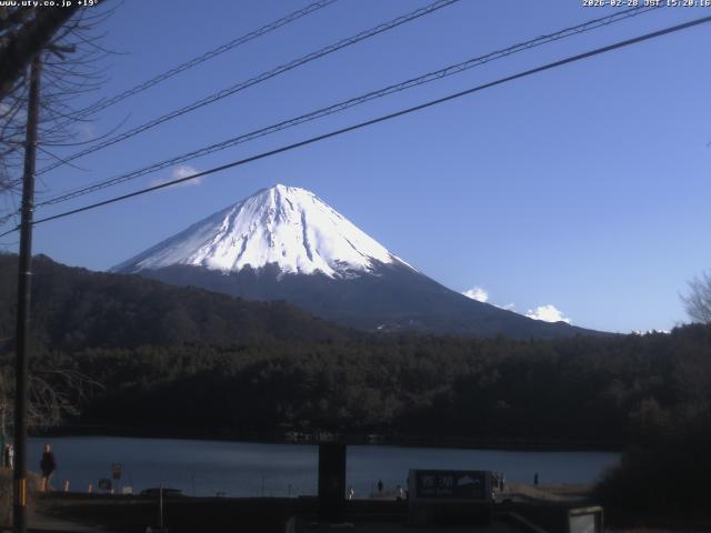 西湖からの富士山