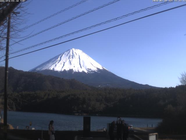 西湖からの富士山