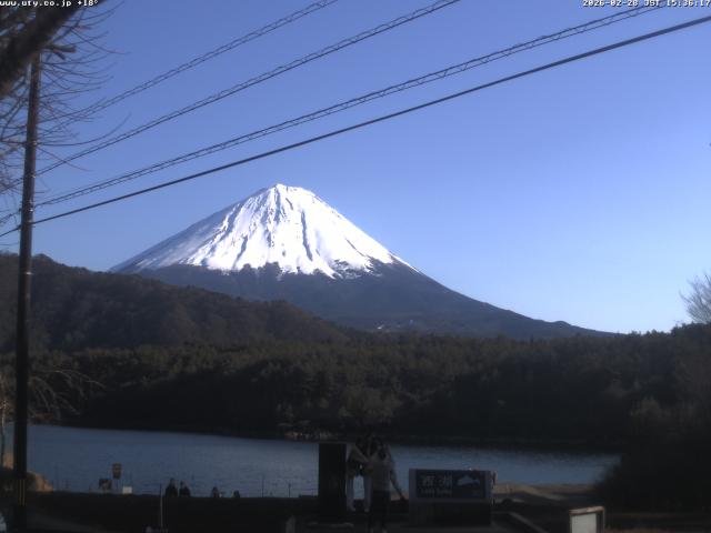 西湖からの富士山