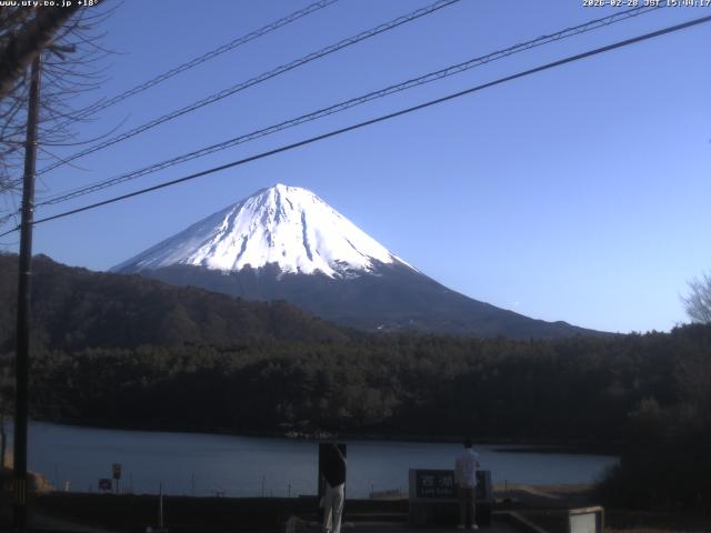 西湖からの富士山