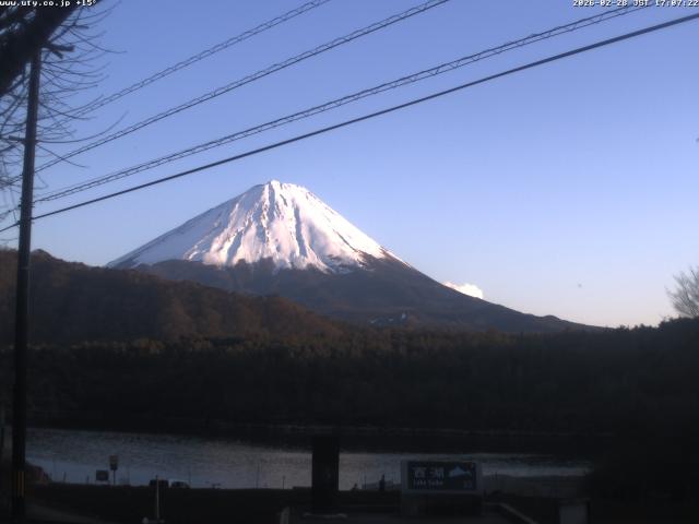 西湖からの富士山