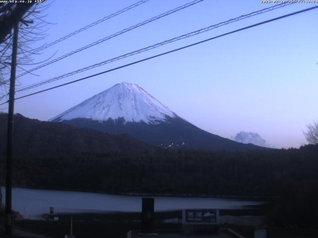 西湖からの富士山