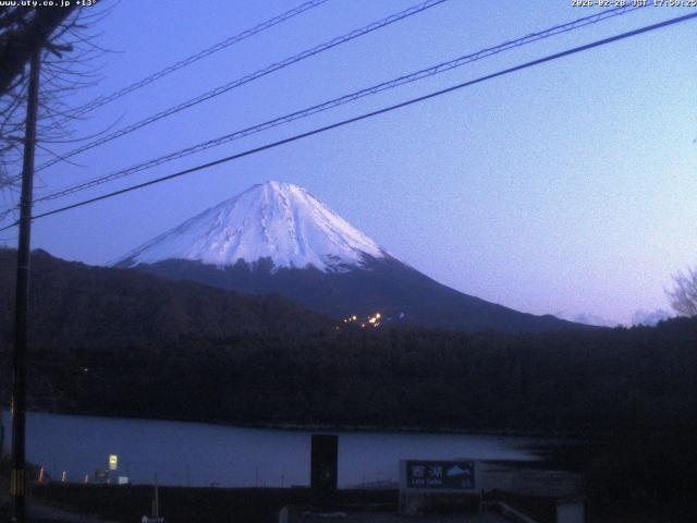 西湖からの富士山