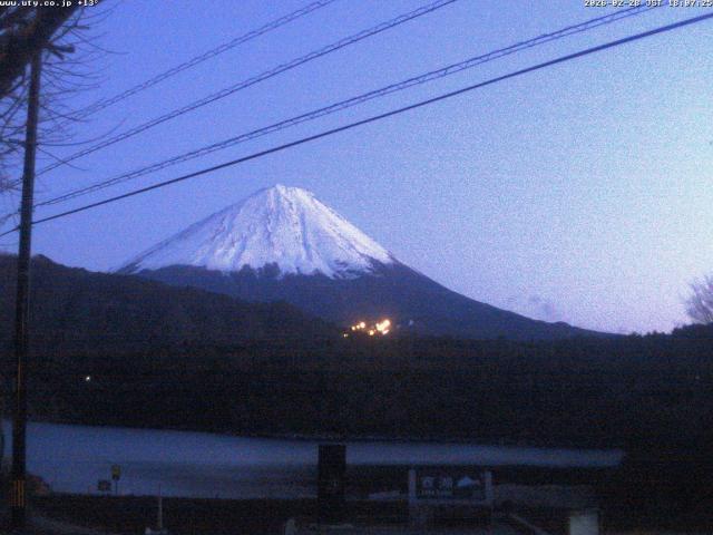 西湖からの富士山