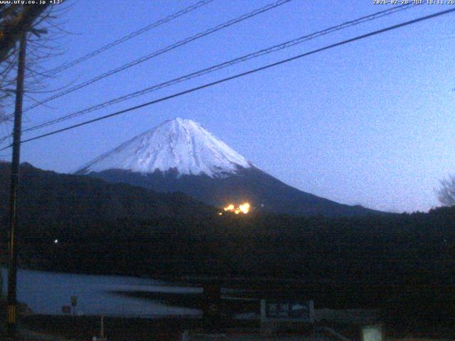 西湖からの富士山