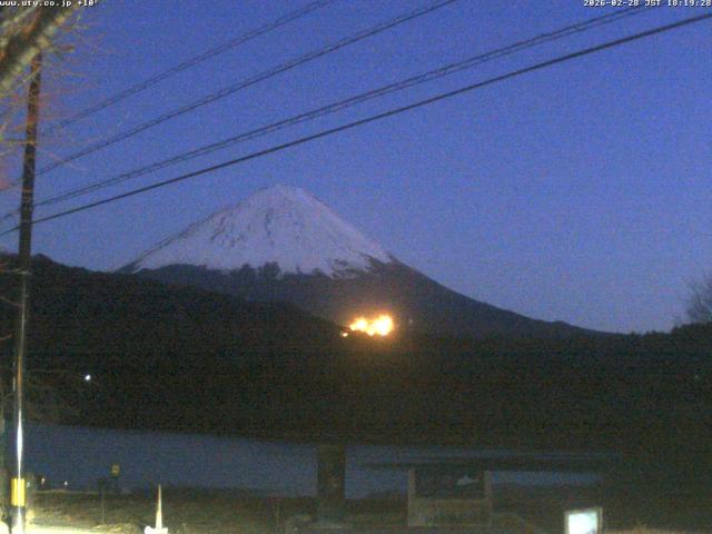 西湖からの富士山